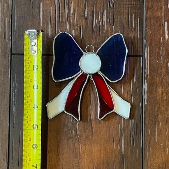 Stained Glass USA Patriotic Ribbon - Picture 2 of 2